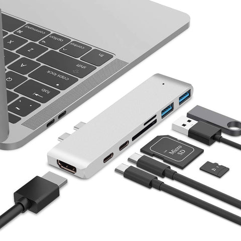 Type-C USB Adapter with USB 3.0 + Card Reader + HDMI